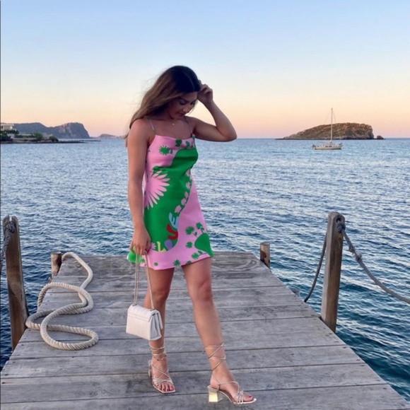 Zara Satin Effect Dress NWT - Picture 14 of 16